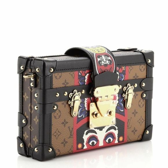 Louis Vuitton Petite Malle Kabuki Reverse Monogram Japan trunk crossbody LV bag - Picture 5 of 11